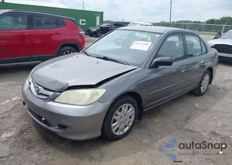 2004 Honda Civic Lx from USA, damaged, VIN 1HGES15654L013559
